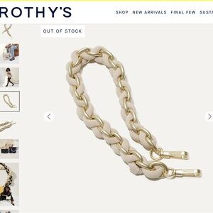 Rothy’s The Shoulder Strap in White Chain, NWOT